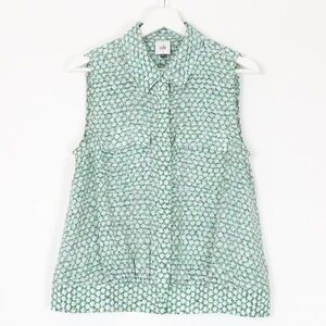 Cabi Sea Glass Shimmer Sleeveless Blouse #5910